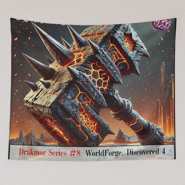 Item preview, Drakmor Series #8/8 – WorldForge | Molten Warhammer of Destruction designed and sold by KMChronicles.