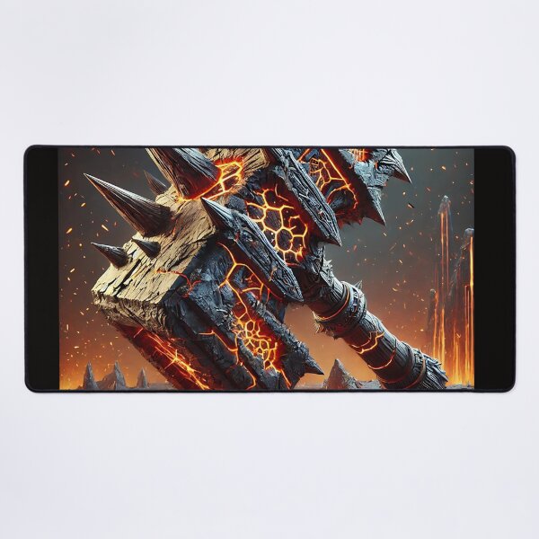 Item preview, Drakmor Series #8/8 – WorldForge | Molten Warhammer of Destruction designed and sold by KMChronicles.