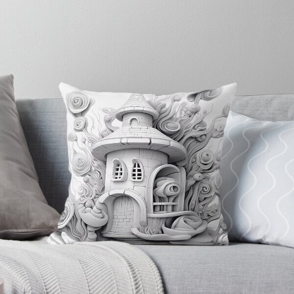 Item preview, Magical Blooming House #3 Coloring Page Pattern  designed and sold by DavidColoring.