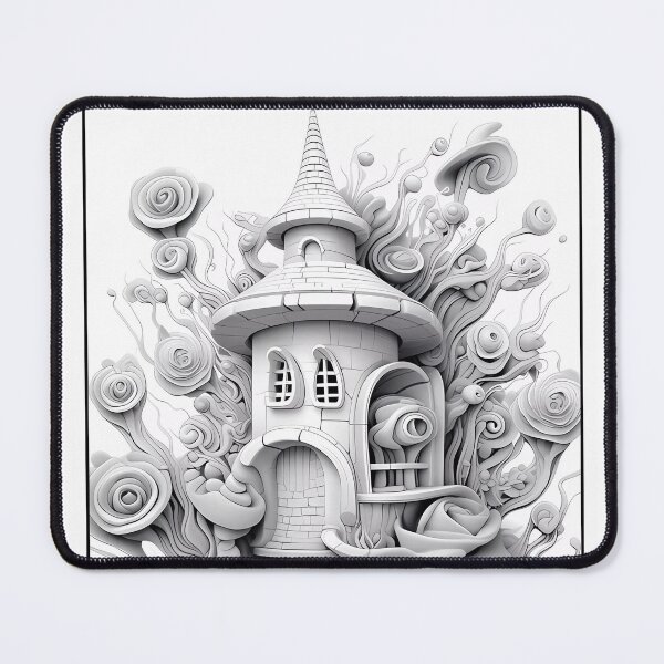 Item preview, Magical Blooming House #3 Coloring Page Pattern designed and sold by DavidColoring.