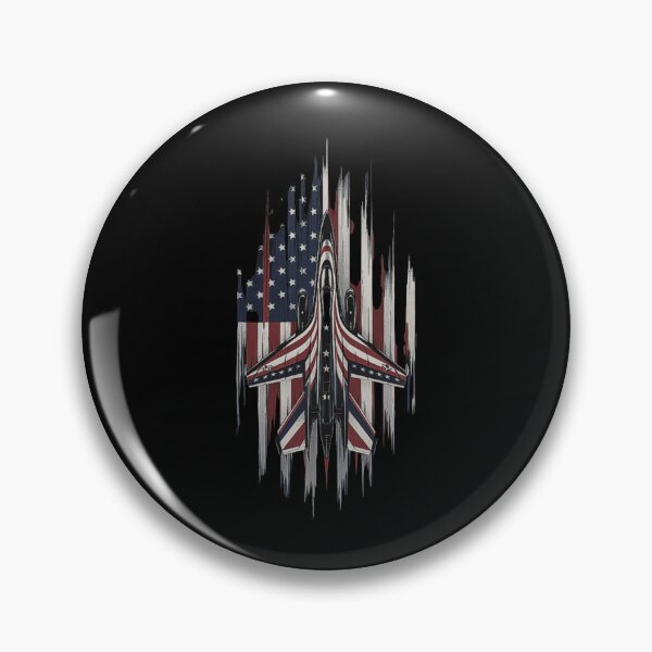Item preview, American Fighter Jet with Distressed Flag Design designed and sold by love3617.