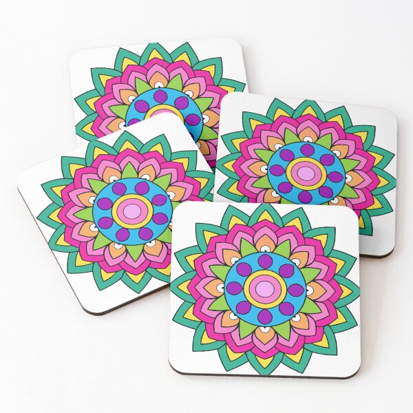 Artikelvorschau, Handgezeichnetes Mandala-Aufkleberset – Aufwendige, künstlerische und einzigartige Designs entworfen und verkauft von designdukan.
