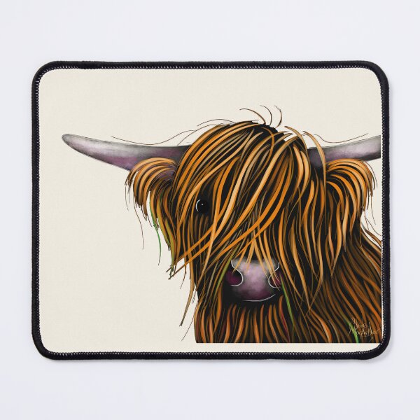 Item preview, Scottish Hairy Highland Cow 'GRaCe ' by Shirley MacArthur designed and sold by Shirley MacArthur Art.