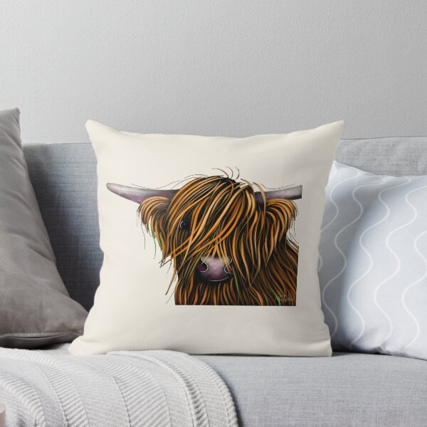 Item preview, Scottish Hairy Highland Cow 'GRaCe ' by Shirley MacArthur designed and sold by Shirley MacArthur Art.