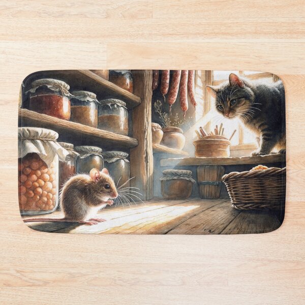 Item preview, Cat and Rat in the Larder designed and sold by M-Y-A-R-T-.