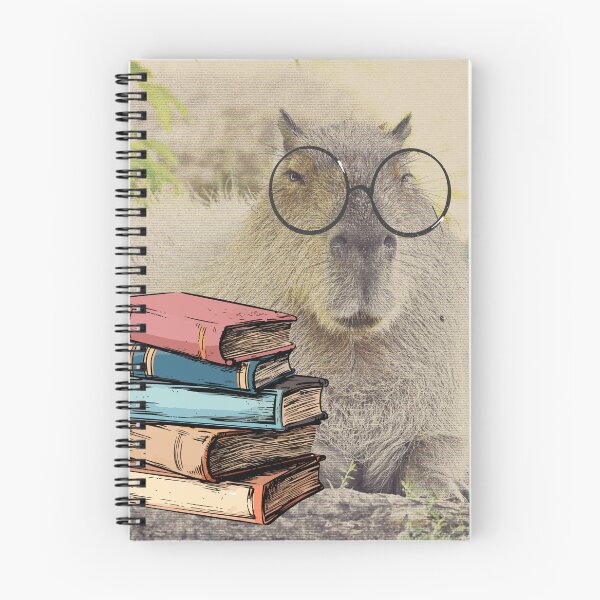 Item preview, Scholarly Capybara With Glasses Design designed and sold by CarefulCreation.