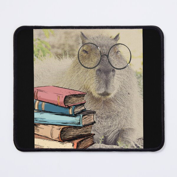Item preview, Scholarly Capybara With Glasses Design designed and sold by CarefulCreation.