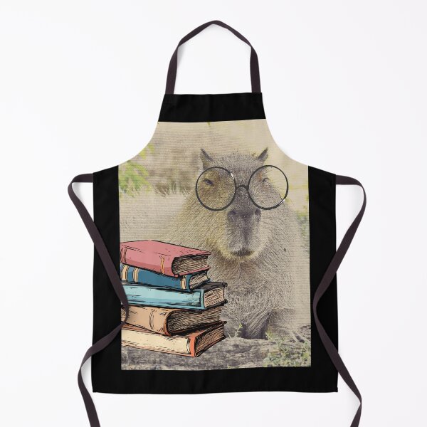 Item preview, Scholarly Capybara With Glasses Design designed and sold by CarefulCreation.