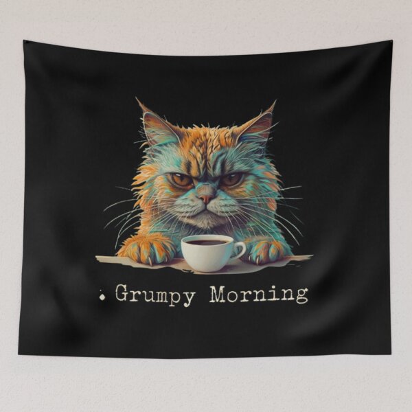 Item preview, Fluffy Cat In Polynesian Art Style designed and sold by Aise06.