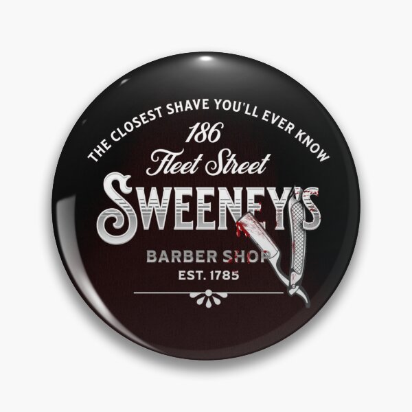 Item preview, Sweeney Todd Barber Shop Logo – Vintage Horror Musical Design designed and sold by PricklyBearArt.
