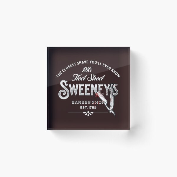 Item preview, Sweeney Todd Barber Shop Logo – Vintage Horror Musical Design designed and sold by PricklyBearArt.