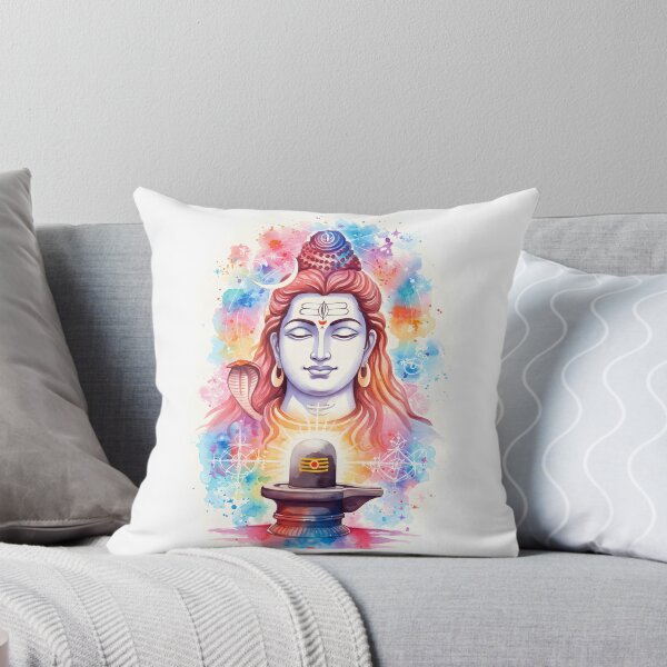 Item preview, Meditative Shiva Watercolour - Maha Shivaratri  designed and sold by InevitableAum.