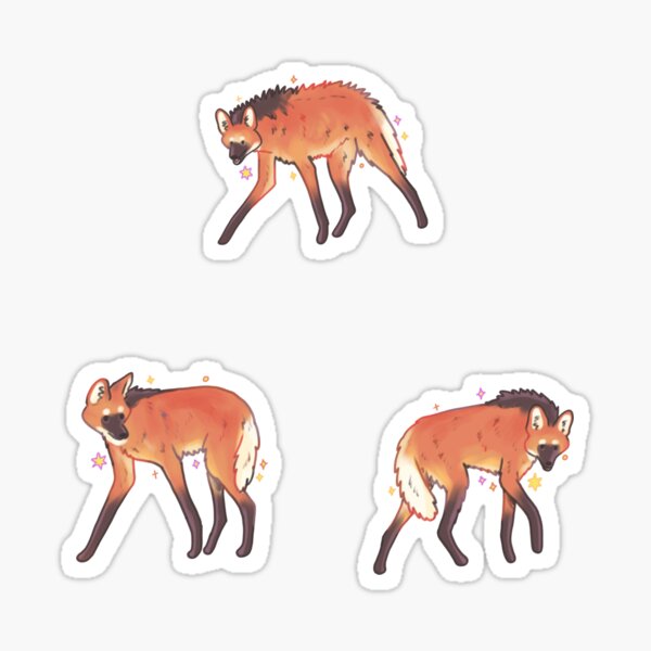 Item preview, Maned Wolf pack designed and sold by Mayarartsy.