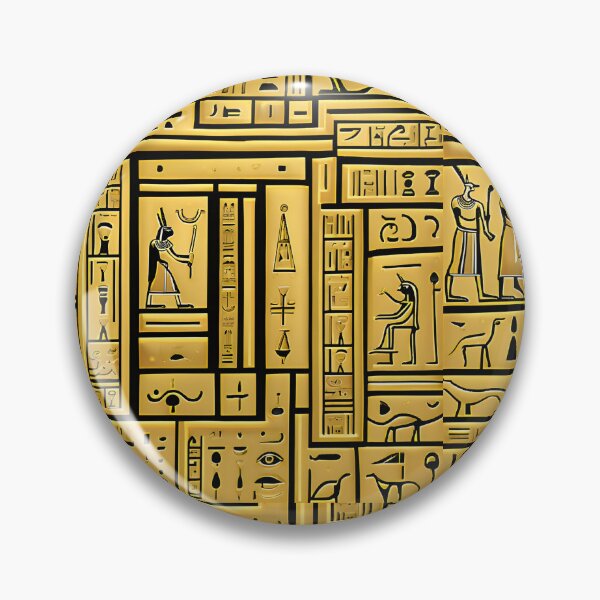 Item preview, Egyptian Hieroglyphs Gold Art designed and sold by AmoreDesignsUK.