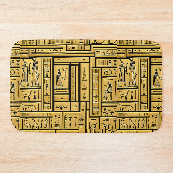 Item preview, Egyptian Hieroglyphs Gold Art designed and sold by AmoreDesignsUK.