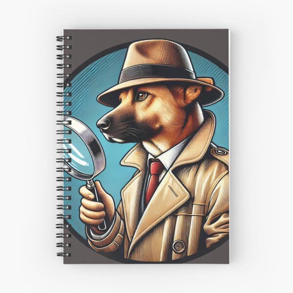 Item preview, Detective Dog - Mysterious Investigator Animal Art designed and sold by Nauert's.