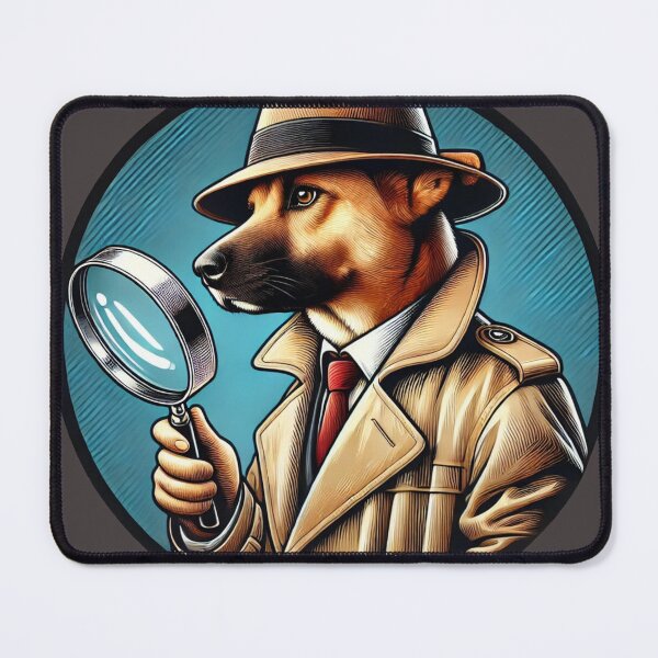 Item preview, Detective Dog - Mysterious Investigator Animal Art designed and sold by Nauert's.