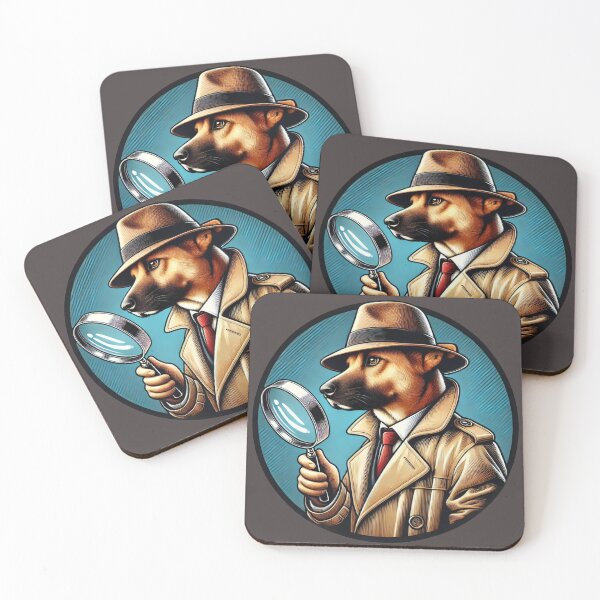 Item preview, Detective Dog - Mysterious Investigator Animal Art designed and sold by Nauert's.