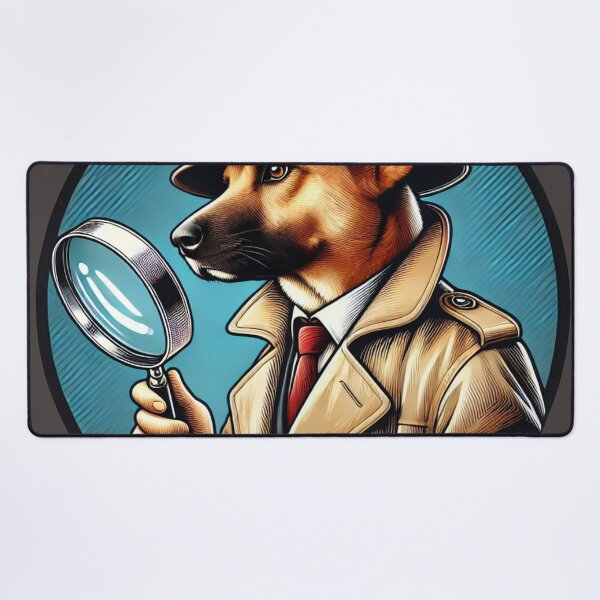 Item preview, Detective Dog - Mysterious Investigator Animal Art designed and sold by Nauert's.