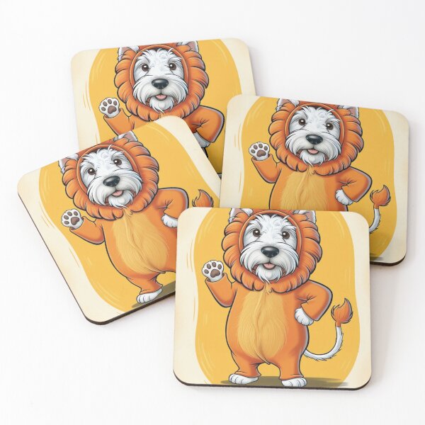 Item preview, Lionhearted Westie - Cute Dog Art designed and sold by Animals Wearing Glasses.