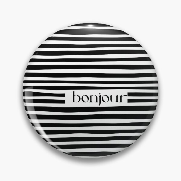 Item preview, Bonjour stripes designed and sold by Ramona-Gliga.