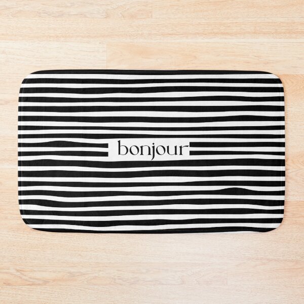 Item preview, Bonjour stripes designed and sold by Ramona-Gliga.