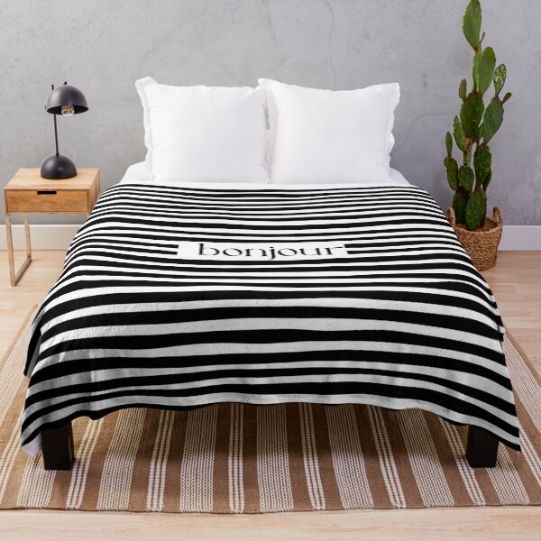 Item preview, Bonjour stripes designed and sold by Ramona-Gliga.