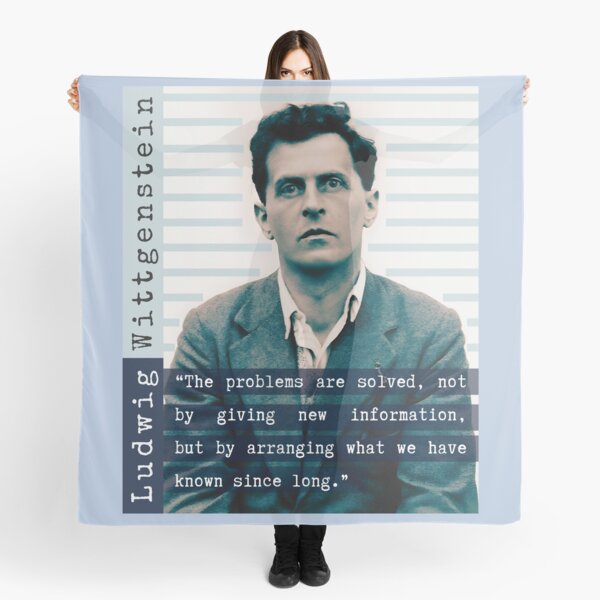 Item preview, Ludwig Wittgenstein quote: “The problems are solved, not by giving new information, but by arranging what we have known since long.” designed and sold by artbleed.