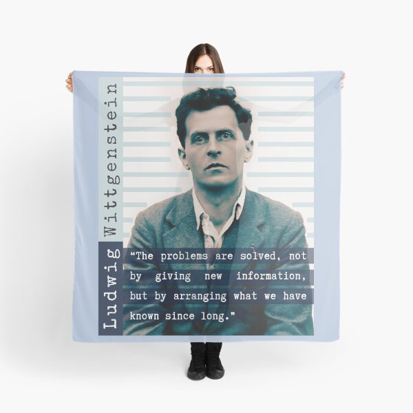 Item preview, Ludwig Wittgenstein quote: “The problems are solved, not by giving new information, but by arranging what we have known since long.” designed and sold by artbleed.