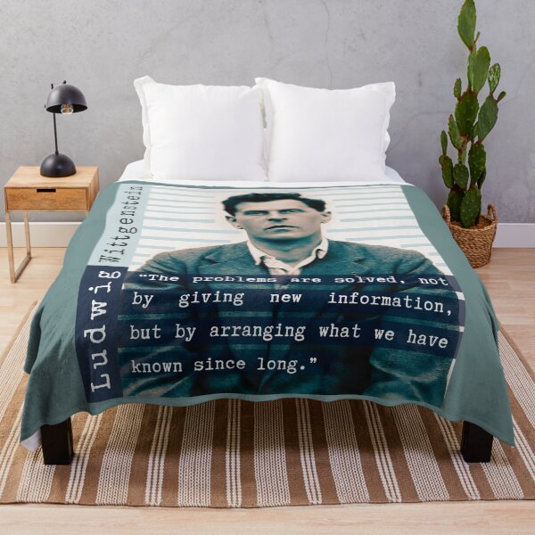 Item preview, Ludwig Wittgenstein quote: “The problems are solved, not by giving new information, but by arranging what we have known since long.” designed and sold by artbleed.