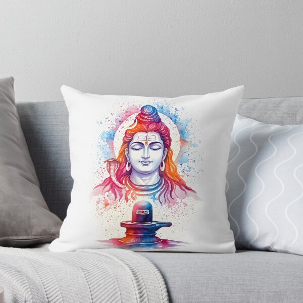 Item preview, Meditative Shiva Watercolour - Maha Shivaratri  designed and sold by InevitableAum.