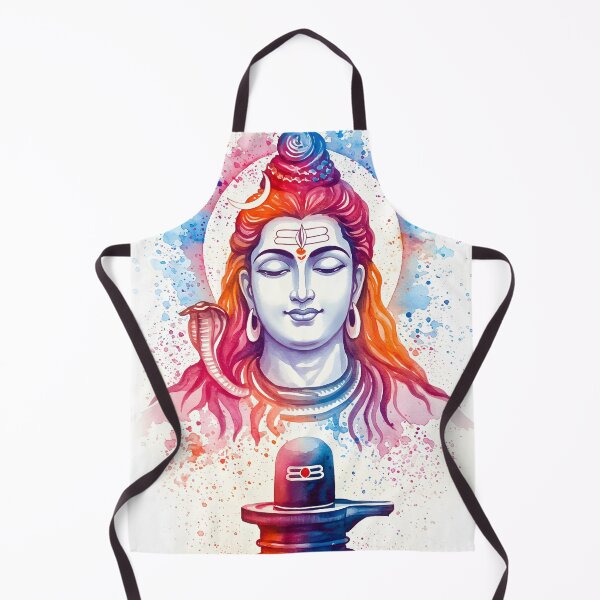 Item preview, Meditative Shiva Watercolour - Maha Shivaratri designed and sold by InevitableAum.
