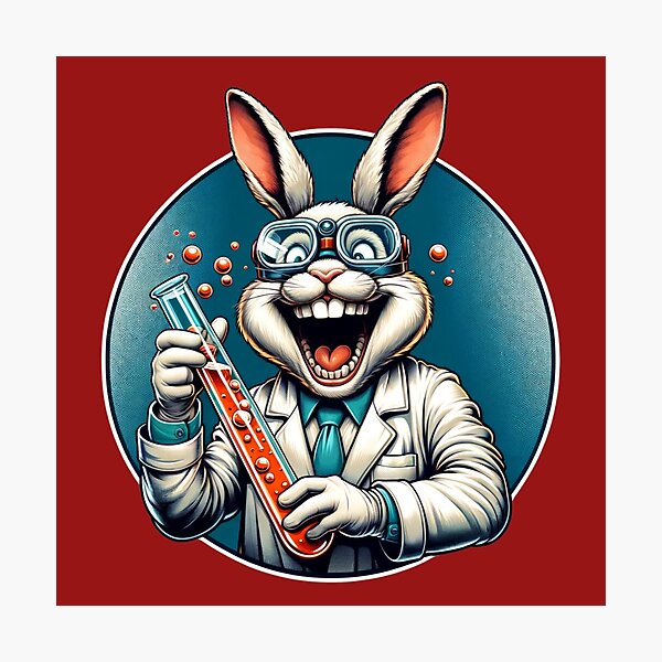 Item preview, Mad Scientist Bunny - Crazy Laboratory Experiment designed and sold by The Bubbler.