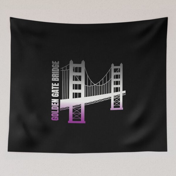 Item preview, Golden Gate Bridge San Francisco graphic, Asexual pride flag graphic, LGBTQ+ graphic, Pride unisex, pride outfit, pride month  designed and sold by PrideBeProud.