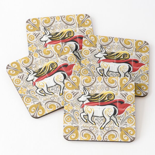 Item preview, Into the Woods Broadway Art – Spanish Tile Fairy Tale Pattern designed and sold by PricklyBearArt.