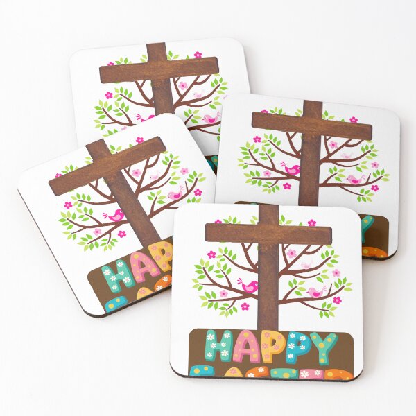 Item preview, Happy Easter Cross designed and sold by BlessedHandsDesigns.