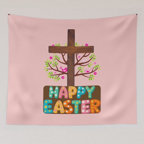Item preview, Happy Easter Cross designed and sold by BlessedHandsDesigns.