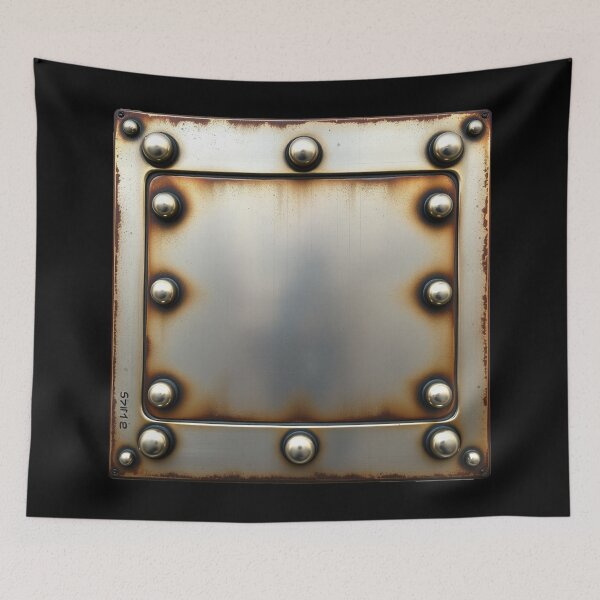 Item preview, Steel plate, Metal, Rivets, Welding designed and sold by Burn-Ego.