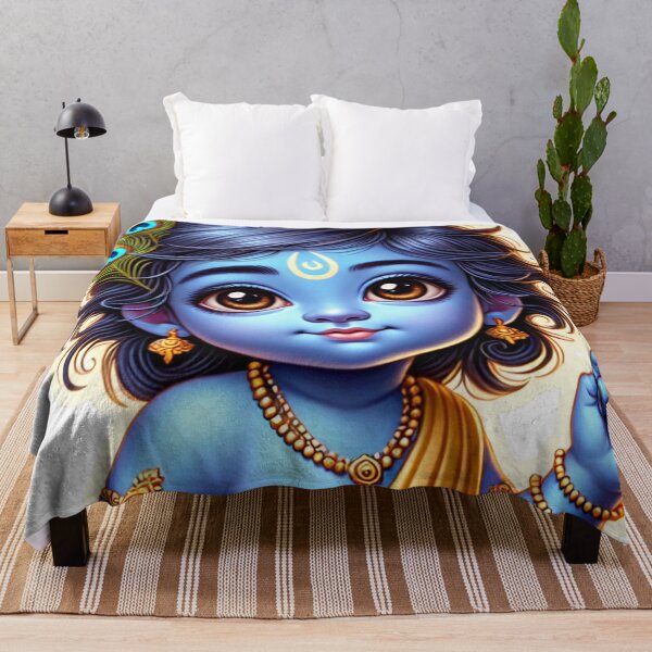 Item preview, Baby Krishna Sticker | Makhan Chor – The Butter Thief | Cute Hindu Art designed and sold by Sarasvati’s Divine Art.