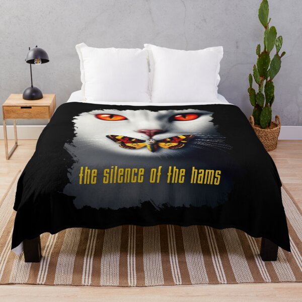 Item preview, The Silence of the Hams for Cat and Horror Lovers designed and sold by CreepyBonfire.