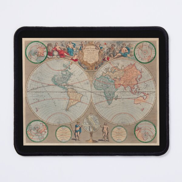 Item preview, A New Map Of The World designed and sold by Angry Swan Designs.