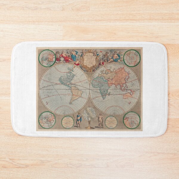 Item preview, A New Map Of The World designed and sold by Angry Swan Designs.
