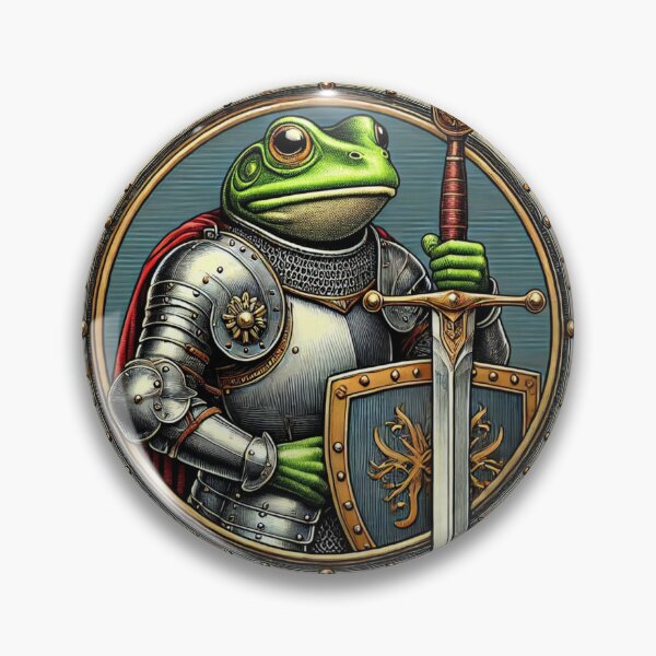 Item preview, Knight Frog - Noble Medieval Warrior Animal designed and sold by Nauert's.