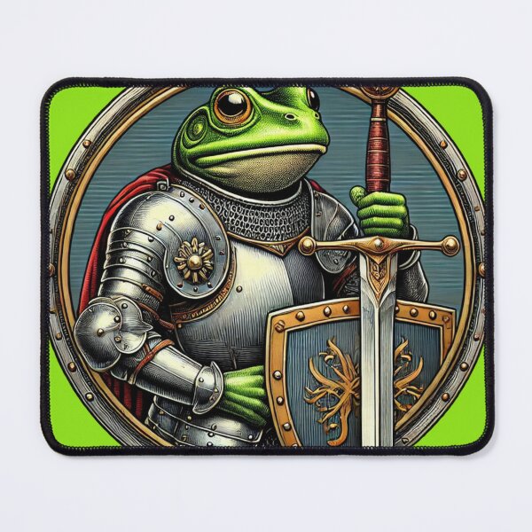 Item preview, Knight Frog - Noble Medieval Warrior Animal designed and sold by Nauert's.