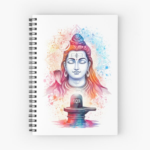 Item preview, Meditative Shiva Watercolour - Maha Shivaratri  designed and sold by InevitableAum.