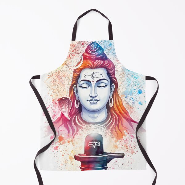 Item preview, Meditative Shiva Watercolour - Maha Shivaratri designed and sold by InevitableAum.