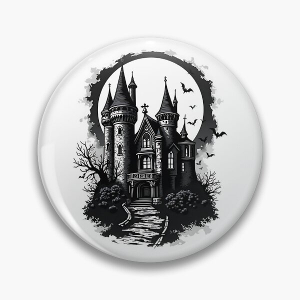 Item preview, Haunted Castle Silhouette designed and sold by VibeTCreations.