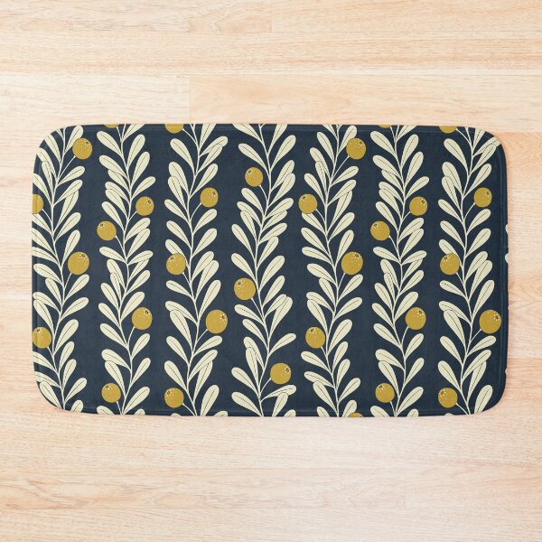 Item preview, Waved fruit vine stripes navy  designed and sold by Handypanda.