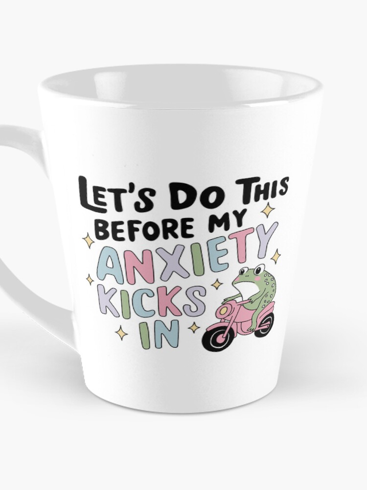 Thumbnail 3 of 4, Coffee Mug, Anxiety Frog designed and sold by RileyandRussell.