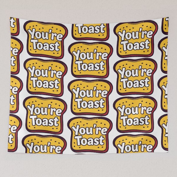 Item preview, You’re Toast – Funny Pun Cartoon French Toast Design designed and sold by CrownedCanvas.